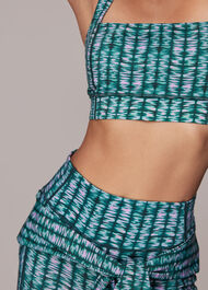 Abstract Wave Sports Bra